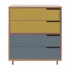 Blu Dot Modu-licious #4 - Mustard / Grey Blue In Multi