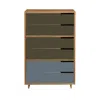 Blu Dot Modu-licious #5 - Dark Olive / Dark Olive / Grey Blue In Multi
