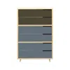 Blu Dot Modu-licious #5 - Dark Olive / Grey Blue / Grey Blue In Multi