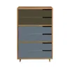 Blu Dot Modu-licious #5 - Dark Olive / Grey Blue / Grey Blue In Multi