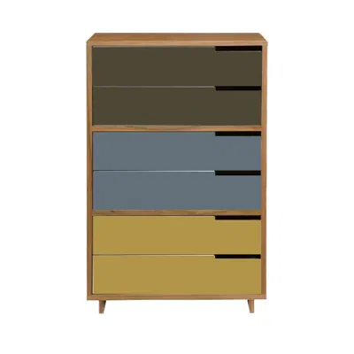 Blu Dot Modu-licious #5 - Dark Olive / Grey Blue / Mustard In Multi