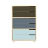 Blu Dot Modu-licious #5 - Dark Olive / Grey Blue / Robin's Egg Blue In Multi