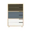 Blu Dot Modu-licious #5 - Dark Olive / Grey Blue / White In Multi