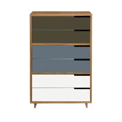 Blu Dot Modu-licious #5 - Dark Olive / Grey Blue / White In Multi