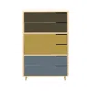 Blu Dot Modu-licious #5 - Dark Olive / Mustard / Grey Blue In Multi
