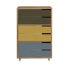 Blu Dot Modu-licious #5 - Dark Olive / Mustard / Grey Blue In Multi