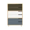 Blu Dot Modu-licious #5 - Dark Olive / White / Grey Blue In Multi