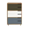 Blu Dot Modu-licious #5 - Dark Olive / White / Grey Blue In Multi