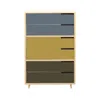 Blu Dot Modu-licious #5 - Grey Blue / Mustard / Dark Olive In Multi
