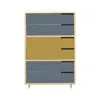 Blu Dot Modu-licious #5 - Grey Blue / Mustard / Grey Blue In Multi