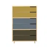 Blu Dot Modu-licious #5 - Mustard / Grey Blue / Dark Olive In Multi