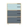 Blu Dot Modu-licious #5 - Robin's Egg Blue / Grey Blue / Grey Blue In Multi