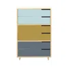 Blu Dot Modu-licious #5 - Robin's Egg Blue / Mustard / Grey Blue In Multi