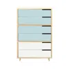 Blu Dot Modu-licious #5 - Robin's Egg Blue / Robin's Egg Blue / White In Multi