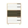 Blu Dot Modu-licious #5 - White / Dark Olive / White In Multi