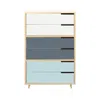 Blu Dot Modu-licious #5 - White / Grey Blue / Robin's Egg Blue In Multi