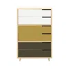 Blu Dot Modu-licious #5 - White / Mustard / Dark Olive In Multi