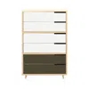 Blu Dot Modu-licious #5 - White / White / Dark Olive In Multi