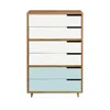 Blu Dot Modu-licious #5 - White / White / Robin's Egg Blue