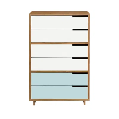 Blu Dot Modu-licious #5 - White / White / Robin's Egg Blue