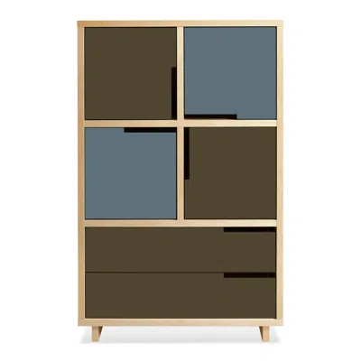 Blu Dot Modu-licious #6 - Dark Olive / Grey Blue / Dark Olive
