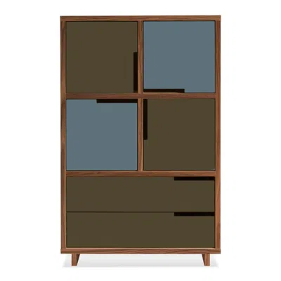 Blu Dot Modu-licious #6 - Dark Olive / Grey Blue / Dark Olive