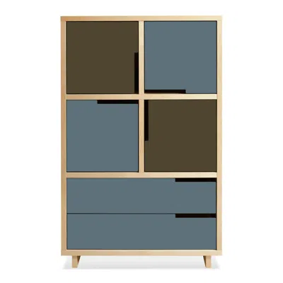 Blu Dot Modu-licious #6 - Dark Olive / Grey Blue / Grey Blue