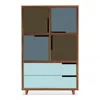 Blu Dot Modu-licious #6 - Dark Olive / Grey Blue / Robin's Egg Blue