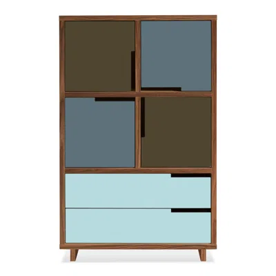 Blu Dot Modu-licious #6 - Dark Olive / Grey Blue / Robin's Egg Blue