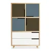 Blu Dot Modu-licious #6 - Dark Olive / Grey Blue / White