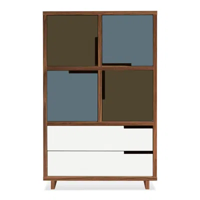 Blu Dot Modu-licious #6 - Dark Olive / Grey Blue / White
