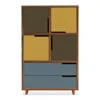 Blu Dot Modu-licious #6 - Dark Olive / Mustard / Grey Blue