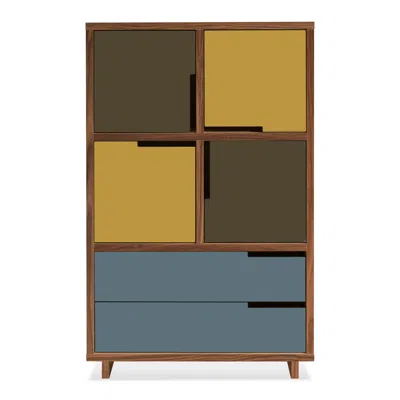 Blu Dot Modu-licious #6 - Dark Olive / Mustard / Grey Blue