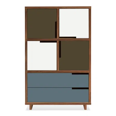 Blu Dot Modu-licious #6 - Dark Olive / White / Grey Blue