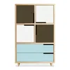 Blu Dot Modu-licious #6 - Dark Olive / White / Robin's Egg Blue