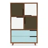 Blu Dot Modu-licious #6 - Dark Olive / White / Robin's Egg Blue