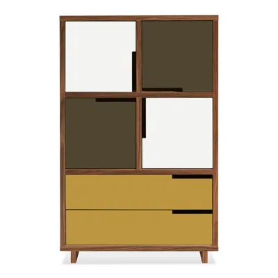 Blu Dot Modu-licious #6 - White / Dark Olive / Mustard