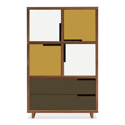 Blu Dot Modu-licious #6 - White / Mustard / Dark Olive