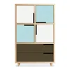 Blu Dot Modu-licious #6 - White / Robin's Egg Blue / Dark Olive