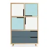 Blu Dot Modu-licious #6 - White / Robin's Egg Blue / Grey Blue