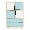 Blu Dot Modu-licious #6 - White / Robin's Egg Blue / Robin's Egg Blue