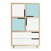 Blu Dot Modu-licious #6 - White / Robin's Egg Blue / White