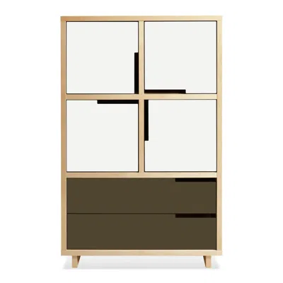 Blu Dot Modu-licious #6 - White / White / Dark Olive
