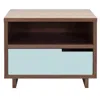 Blu Dot Modu-licious Side Table - Robin's Egg Blue In Brown