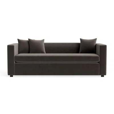 Blu Dot Mono 81" Sleeper Sofa - Storm Velvet In Gray