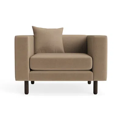 Blu Dot Mono Lounge Chair - Otter Velvet