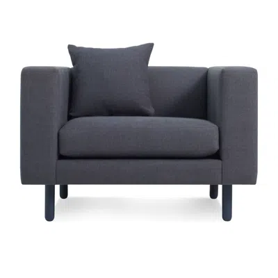 Blu Dot Mono Lounge Chair In Rostenkowski Blue