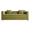 Blu Dot Mono Sleeper Sofa In Loden Green Velvet