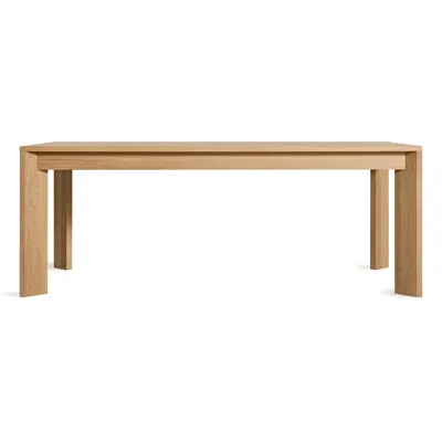 Blu Dot Moreover Extension Dining Table - 80-104" Length / White Oak In Brown
