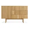 Blu Dot Murmur 1 Door / 3 Drawer Credenza In White Oak